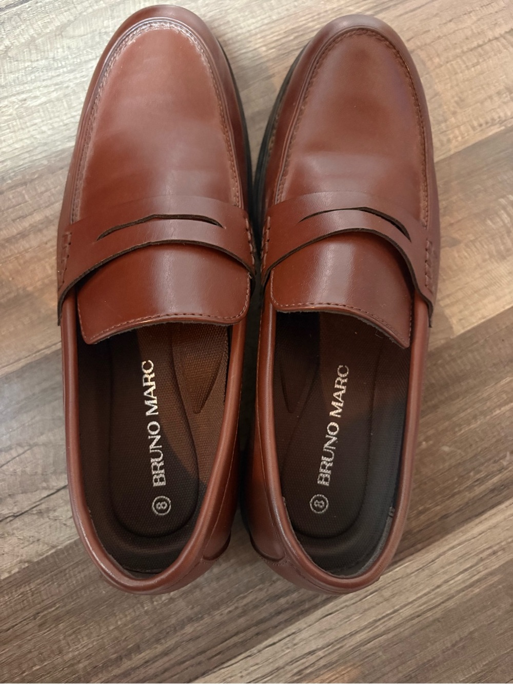 Men’s Brown Leather Penny Loafers